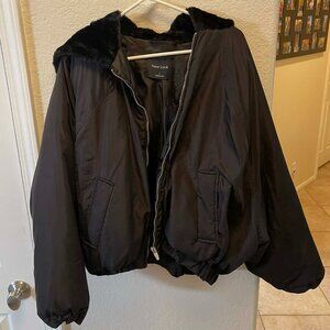 ladies New Look jacket with fuzzy hood